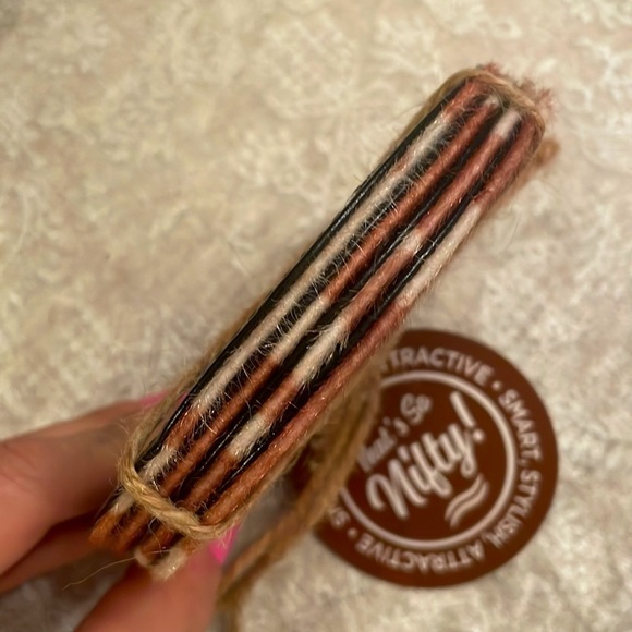 Brand New Set of 4 Cowhide Coasters Western Decor Farmhouse - Picture 5 of 8